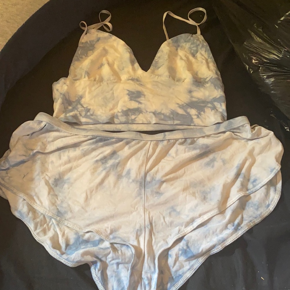 Birdiebee blue lingerie set